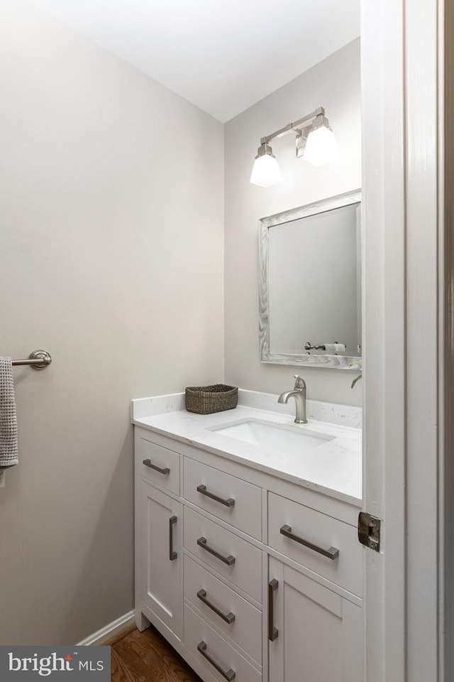 10808 Fieldwood Dr, Fairfax, VA 22030 - bathroom with vanity and baseboards