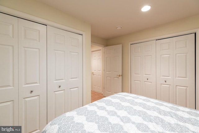 10808 Fieldwood Dr, Fairfax, VA 22030 - bedroom with two closets and recessed lighting