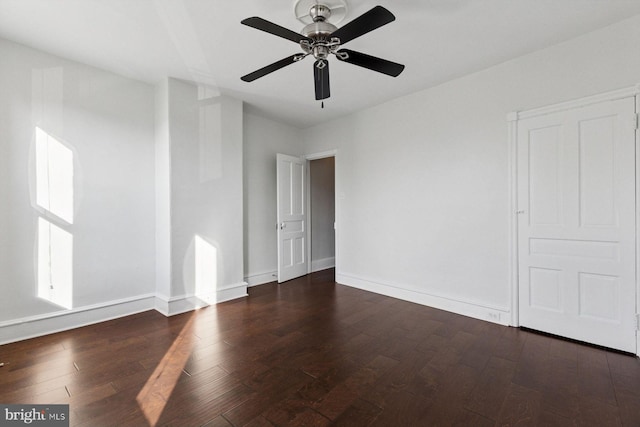 418 Monastery Ave, Philadelphia, PA 19128 - empty room with baseboards, a ceiling fan, and wood finished floors