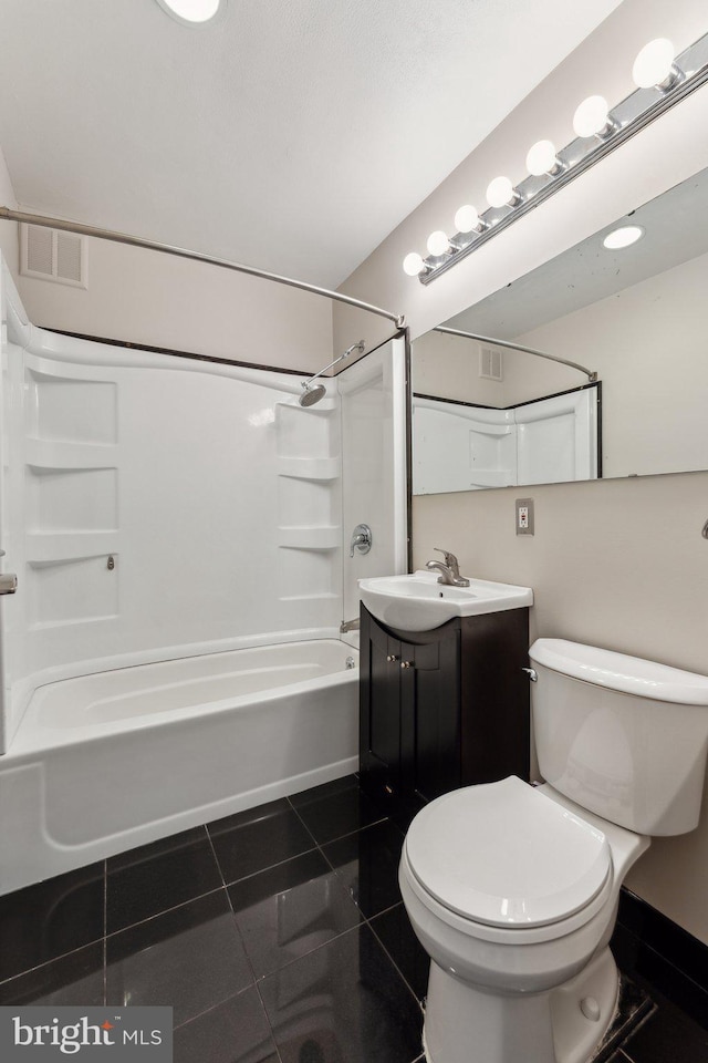 3701 5th St S Unit 212, Arlington, VA 22204 - full bath featuring bathing tub / shower combination, tile patterned flooring, vanity, and toilet