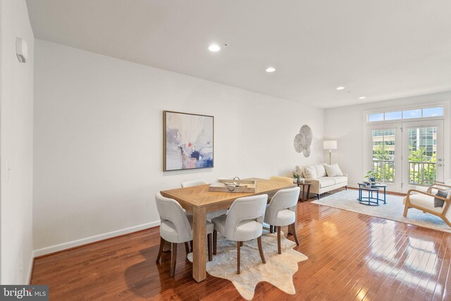 20790 Duxbury Ter, Ashburn, VA 20147 - dining space with wood-type flooring and recessed lighting