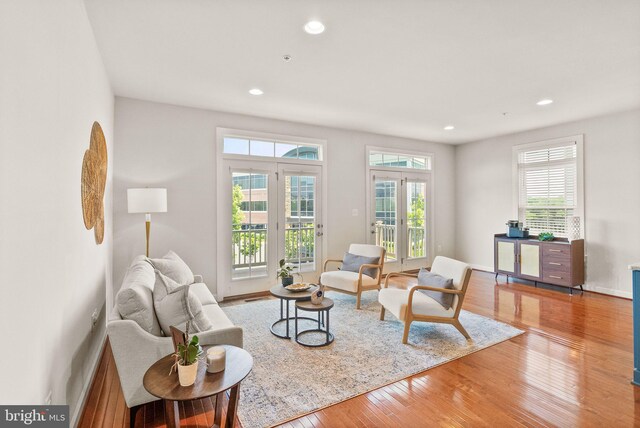 20790 Duxbury Ter, Ashburn, VA 20147 - living area with hardwood / wood-style flooring and recessed lighting