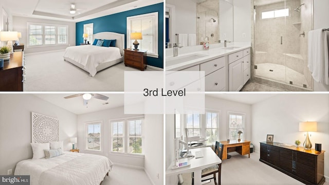 20790 Duxbury Ter, Ashburn, VA 20147 - bedroom featuring light carpet and ensuite bathroom