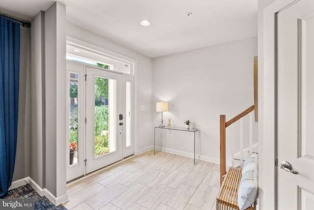 20790 Duxbury Ter, Ashburn, VA 20147 - entryway featuring stairway and recessed lighting