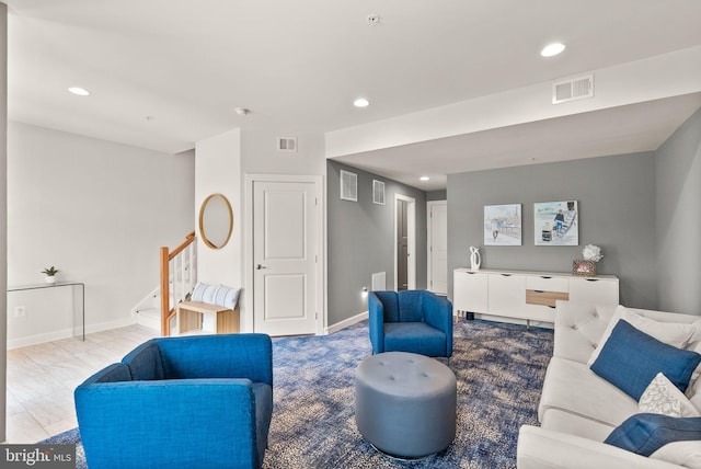 20790 Duxbury Ter, Ashburn, VA 20147 - living area featuring recessed lighting and stairs