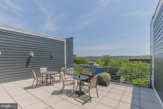 view of patio / terrace featuring a balcony