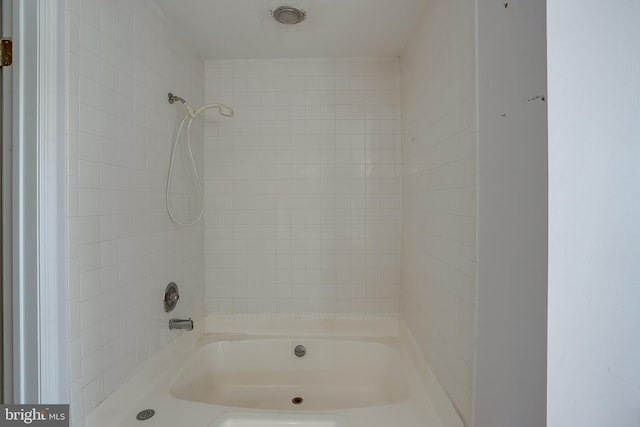 full bath with washtub / shower combination