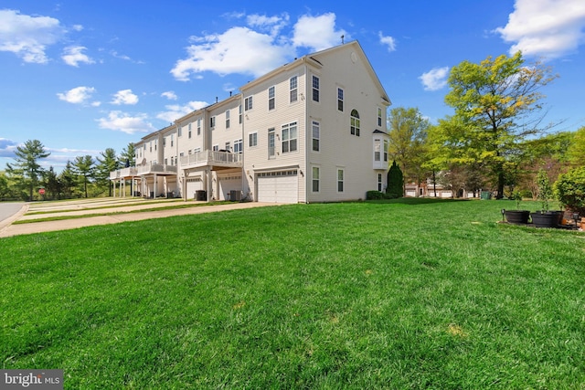 136 Martha Lewis Blvd, Havre De Grace, MD 21078 - view of home's exterior featuring a lawn, a garage, and concrete driveway
