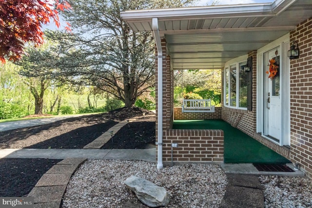 view of patio with covered porch