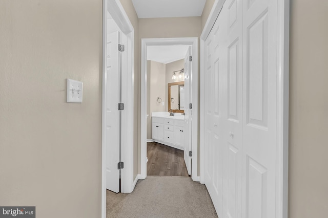 9 Ryan Ct, Telford, PA 18969 - hallway with baseboards and carpet floors