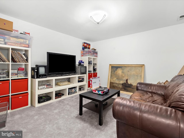 8283 Waterford Mill Ct, Pasadena, MD 21122 - carpeted living room featuring visible vents