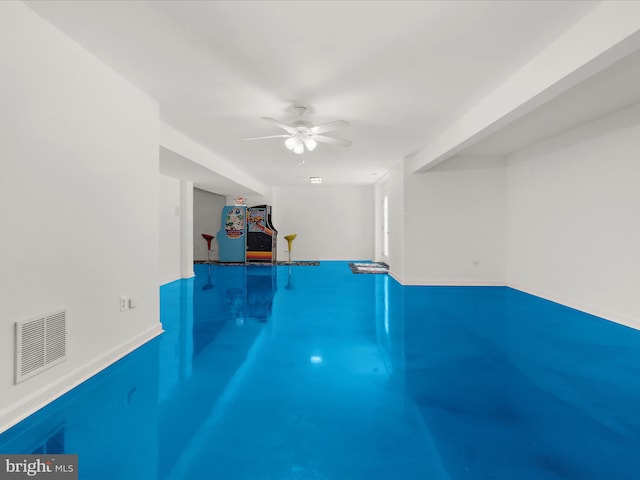 8283 Waterford Mill Ct, Pasadena, MD 21122 - interior space with visible vents and a ceiling fan