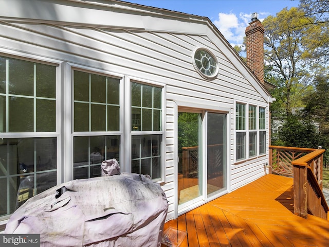 8283 Waterford Mill Ct, Pasadena, MD 21122 - view of wooden deck