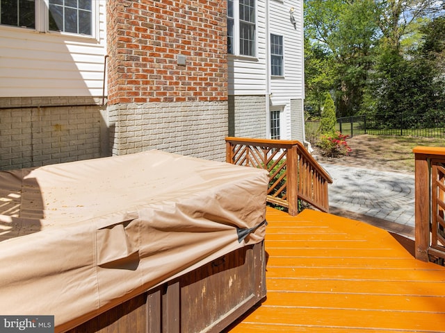 8283 Waterford Mill Ct, Pasadena, MD 21122 - wooden deck featuring fence