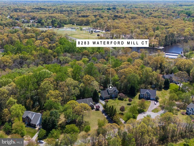 8283 Waterford Mill Ct, Pasadena, MD 21122 - aerial view featuring a view of trees