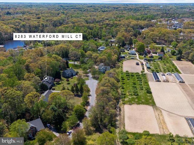 8283 Waterford Mill Ct, Pasadena, MD 21122 - aerial view with a wooded view