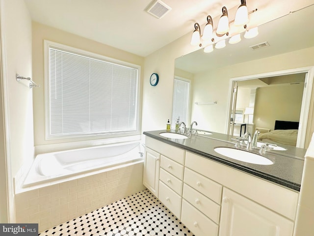 2206 Greywing St, Woodbridge, VA 22191 - bathroom with a bath and double vanity