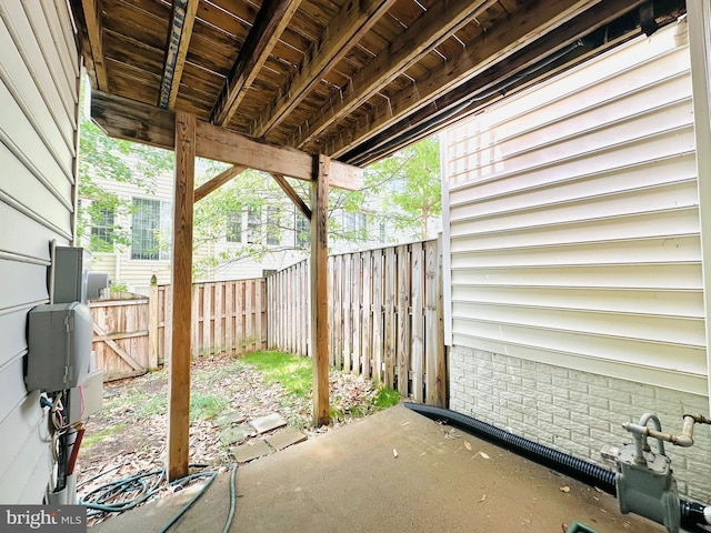 2206 Greywing St, Woodbridge, VA 22191 - view of patio / terrace featuring fence