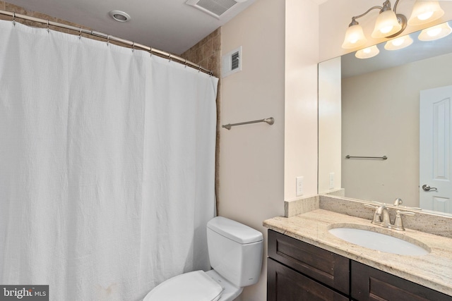5229 Woodleaf Ct, Centreville, VA 20120 - full bathroom featuring toilet, vanity, and a shower with curtain