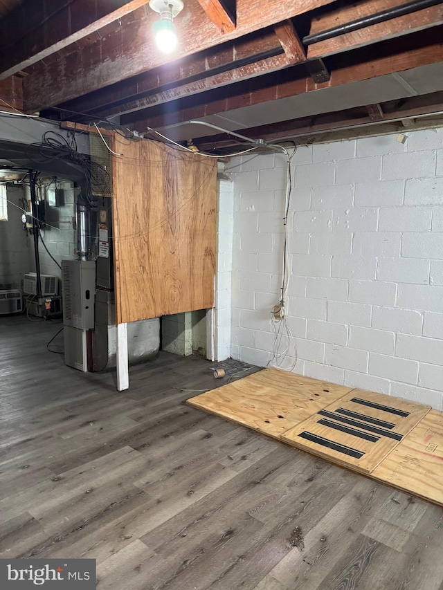 1333 E Northern Pkwy, Baltimore, MD 21239 - unfinished basement with wood finished floors