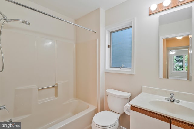 14640 Balsam Ct, Issue, MD 20645 - full bathroom featuring shower / bath combination, vanity, and toilet