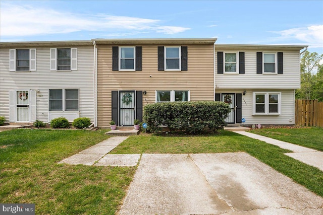 1653 Forest Park, District Heights, MD 20747 - view of property featuring a front lawn and fence