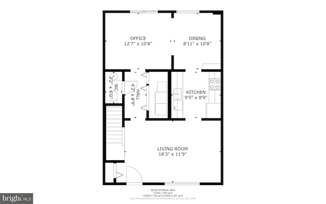 1653 Forest Park, District Heights, MD 20747 - floor plan
