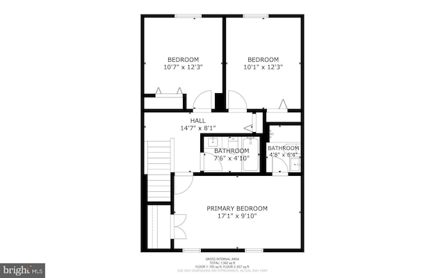 1653 Forest Park, District Heights, MD 20747 - view of layout