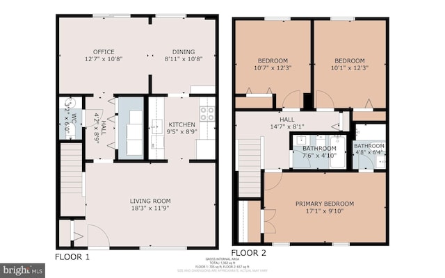 1653 Forest Park, District Heights, MD 20747 - view of layout