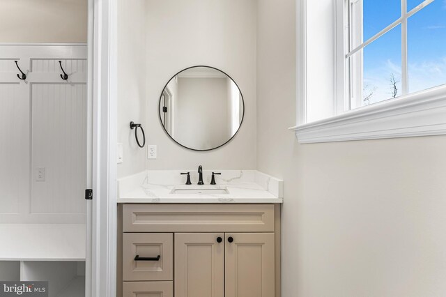 bathroom featuring vanity