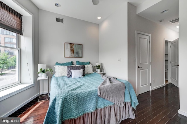 136 W Ostend St, Baltimore, MD 21230 - bedroom featuring wood finished floors, baseboards, and recessed lighting