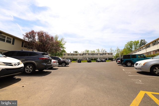 view of uncovered parking lot