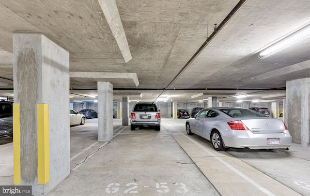 view of parking deck