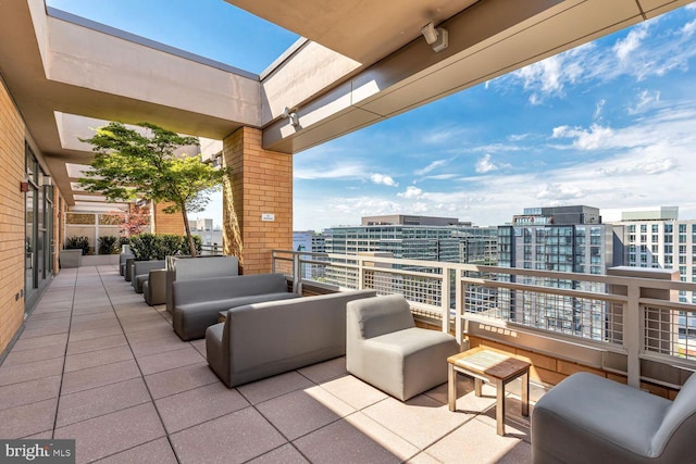 exterior space with a view of city