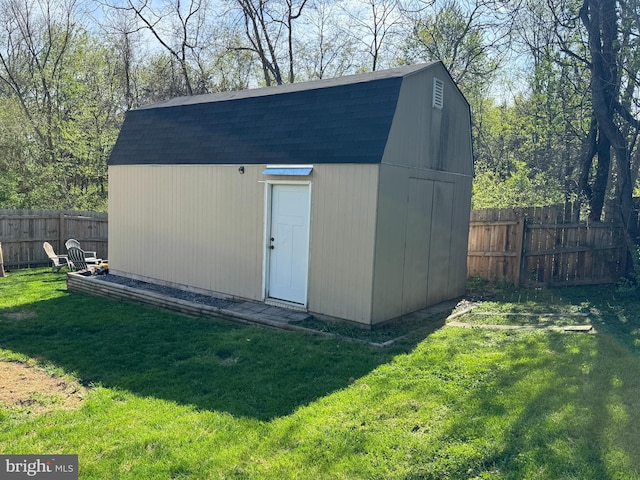 41 Provincial Pkwy, Emmitsburg, MD 21727 - view of shed featuring a fenced backyard