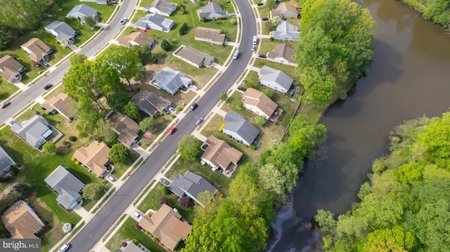 102 Lakebridge Dr, Deptford, NJ 08096 - aerial view featuring a water view and a residential view