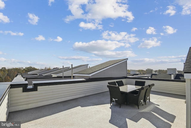 view of patio / terrace featuring outdoor dining area