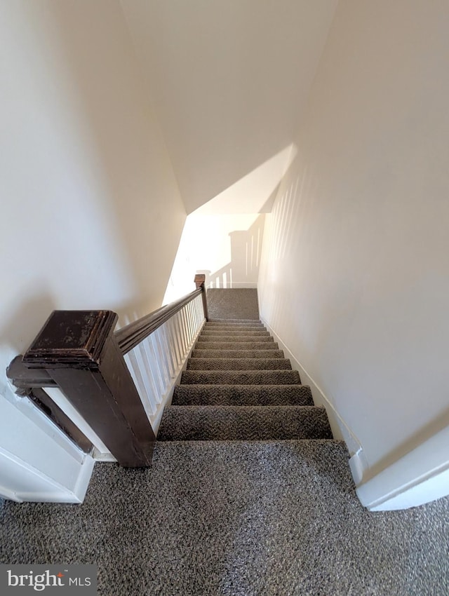 405 Poplar St, Salisbury, MD 21804 - stairway featuring carpet