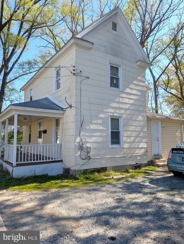 405 Poplar St, Salisbury, MD 21804 - view of side of home with covered porch