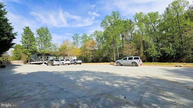 view of uncovered parking lot