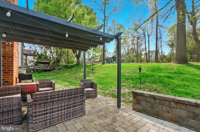 view of patio / terrace with outdoor lounge area