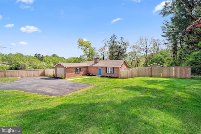2304 Milltown Rd, Wilmington, DE 19808 - exterior space featuring fence, a chimney, a front yard, and brick siding