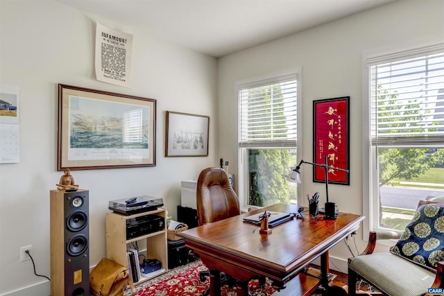office space with visible vents