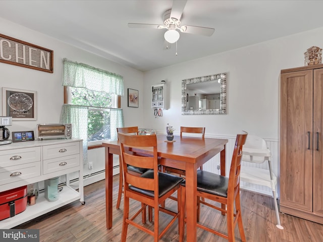 85 Gernants Church Rd, Leesport, PA 19533 - dining room with ceiling fan and light wood finished floors