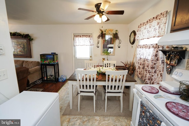 435 N St, Milford, DE 19963 - dining room featuring ceiling fan
