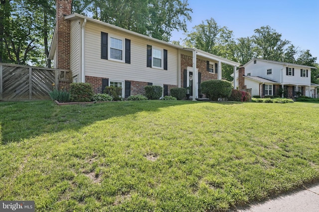 13003 Standish Ct, Woodbridge, VA 22192 - split foyer home featuring a chimney