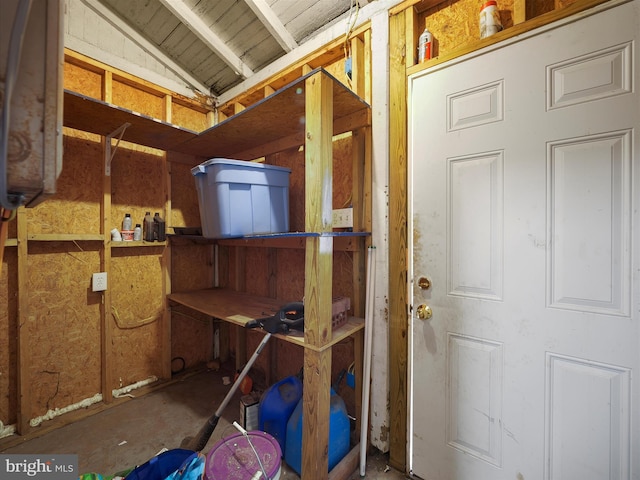 view of storage