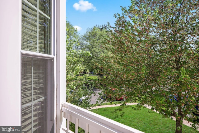 view of balcony