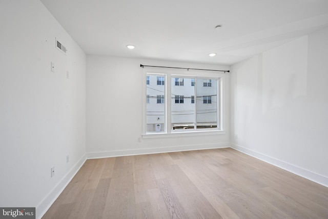 1728 Folsom St Unit A, Philadelphia, PA 19130 - empty room with light wood finished floors, baseboards, and recessed lighting