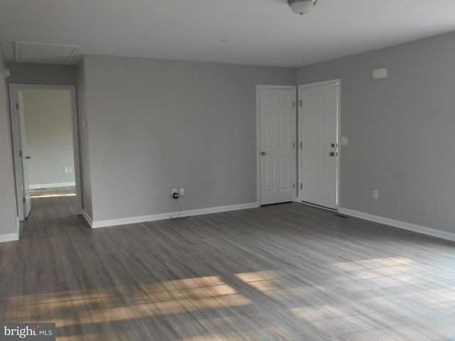 6271 Solomons Cir, Hurlock, MD 21643 - empty room featuring baseboards and dark wood finished floors